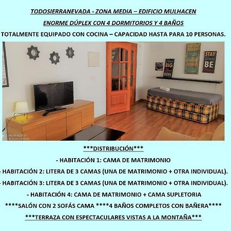 Todosierranevada - Duplex 4 Dormitorios - Vistas Espectaculares A La Montana シエラネバダ エクステリア 写真