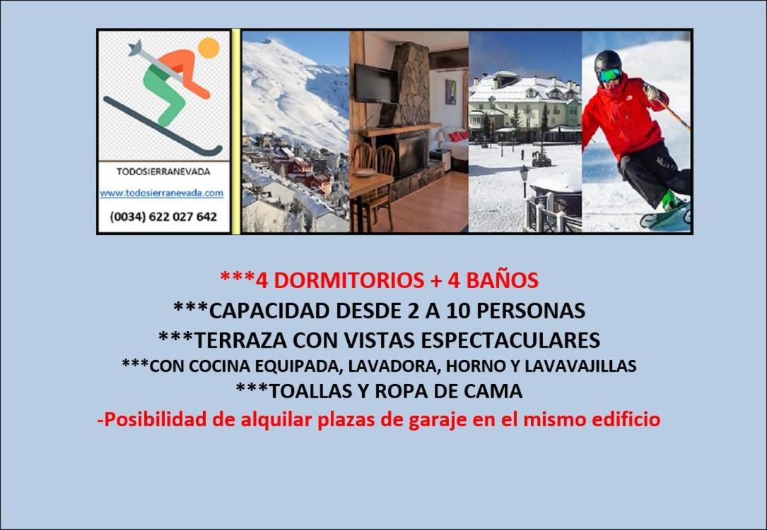 Todosierranevada - Duplex 4 Dormitorios - Vistas Espectaculares A La Montana シエラネバダ エクステリア 写真